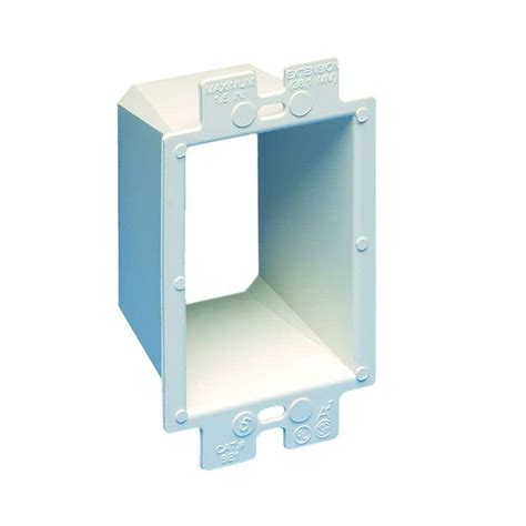 adjustable electrical box extension|extension box with individual switch.